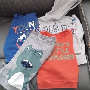 Bundle of boys sweatshirts size 2t